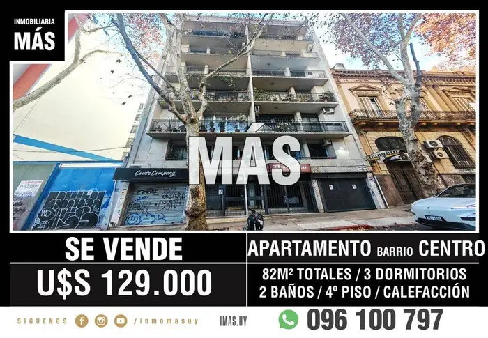 Apartamento Venta Centro Montevideo iMas.uy MA *