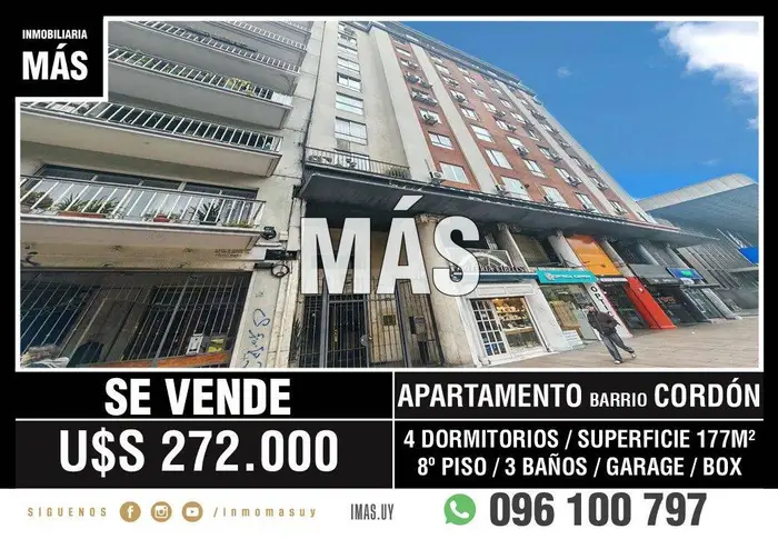 Apartamento Venta Garage Tres Cruces Montevideo iMas.uy MA