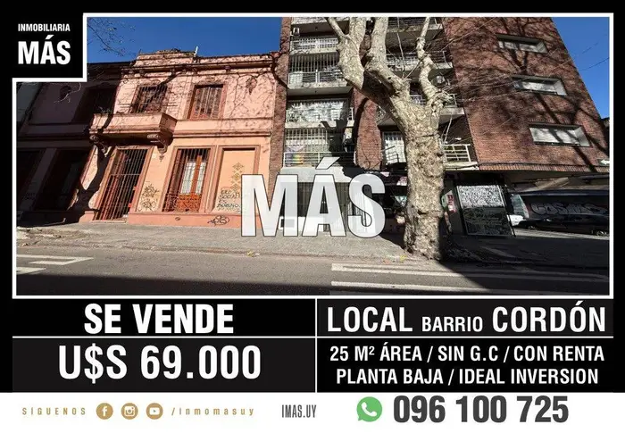 Local Comercial Venta Cordón Montevideo iMas.uy LC *