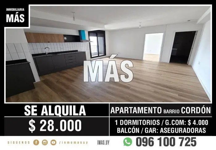 Apartamento Alquiler Cordón Montevideo iMas.uy LC *