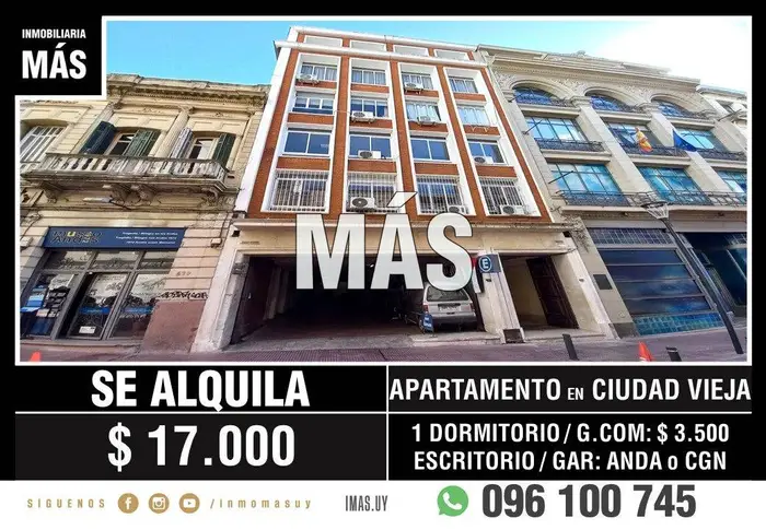 Apartamento Alquiler Ciudad Vieja Montevideo iMas.uy S *