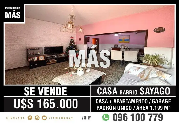 Casa Venta Padrón Único Sayago Montevideo iMas.uy MC *