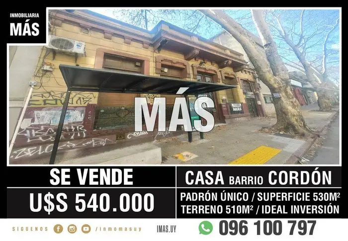 Casa Venta Padrón Único Aguada Montevideo iMas.uy MA