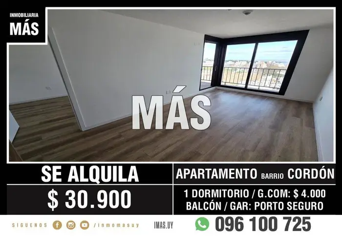 Apartamento Alquiler Cordón Montevideo iMas.uy LC *