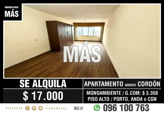 Apartamento Alquiler Centro Montevideo iMas.uy P *