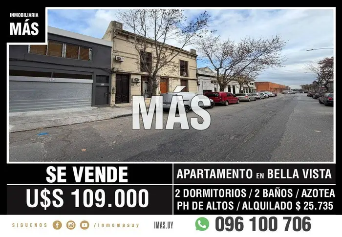 Apartamento Venta Bella Vista Montevideo iMas.uy R *
