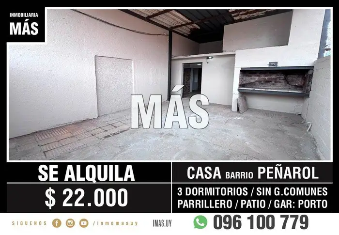 Casa Alquiler Peñarol Montevideo iMas.uy MC *