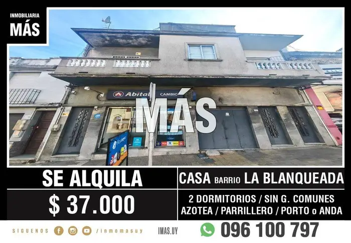 Casa Alquiler La Comercial Montevideo iMas.uy MA