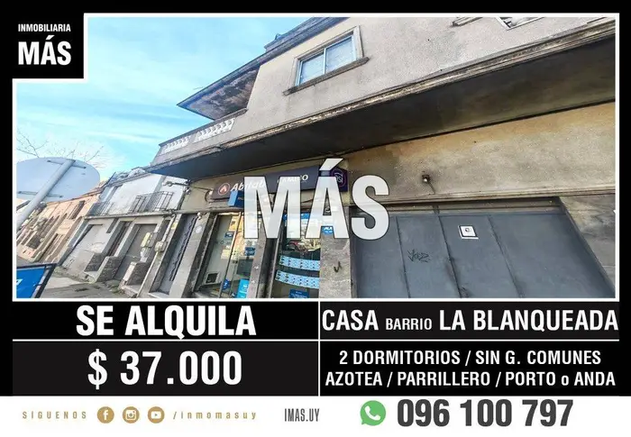 Casa Alquiler Tres Cruces Montevideo iMas.uy MA