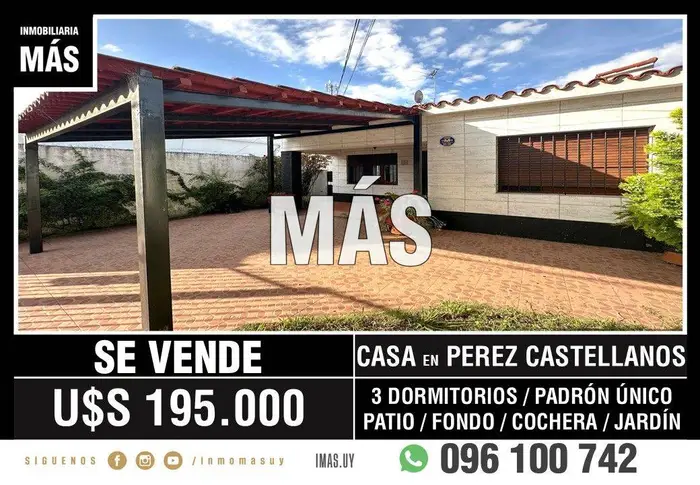 Casa Venta Cochera Perez Castellanos Montevideo iMas.uy LM *