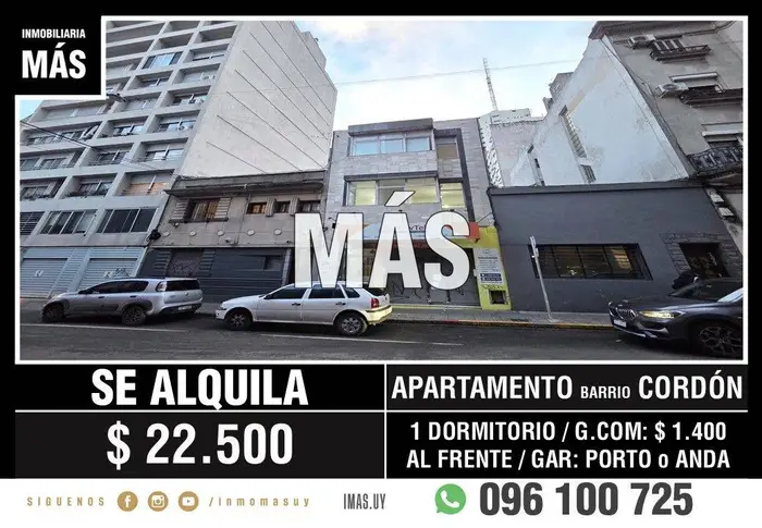 Apartamento Alquiler Cordón Montevideo iMas.uy LC *