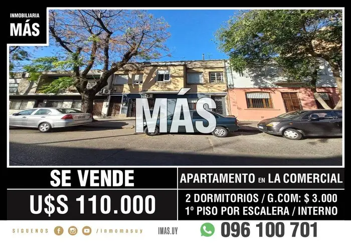 Apartamento Venta La Comercial Montevideo iMas.uy L *