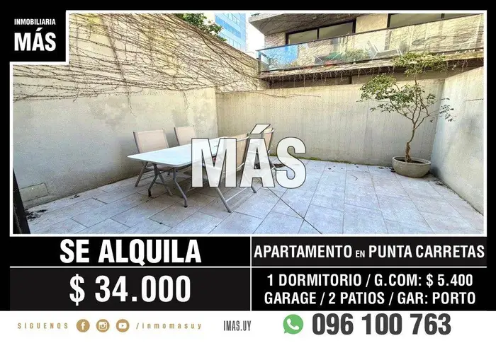 Apartamento Garage Alquiler Pocitos Montevideo iMas.uy P