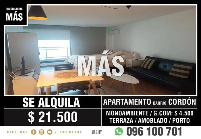 Apartamento Monoambiente Alquiler Centro Montevideo iMas.uy L
