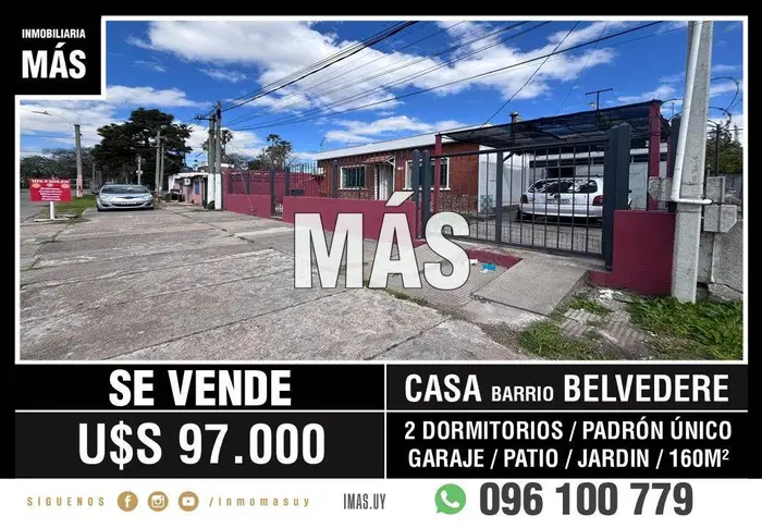 Casa Venta Garage Belvedere Montevideo iMas.uy MC *
