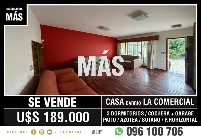 Casa Venta Cochera Jacinto Vera Montevideo iMas.uy R