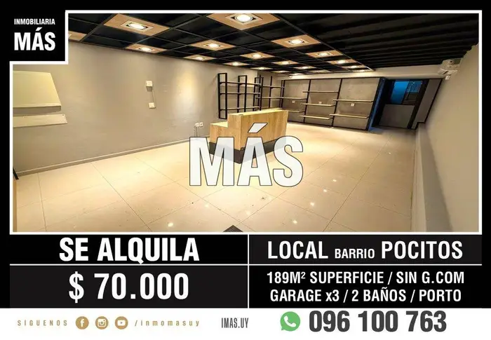 Local Comercial Alquiler Pocitos Montevideo iMas.uy P *