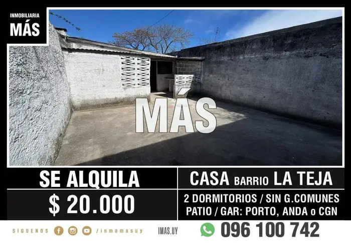 Casa Alquiler Belvedere Montevideo iMas.uy LM