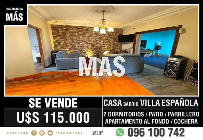 Casa Venta Cochera Unión Montevideo iMas.uy LM