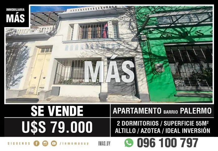 Apartamento Venta Palermo Montevideo iMas.uy MA *