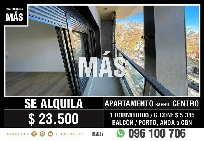 Apartamento Alquiler Centro Montevideo iMas.uy R *