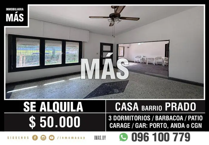 Casa Alquiler Garage Sayago Montevideo iMas.uy MC