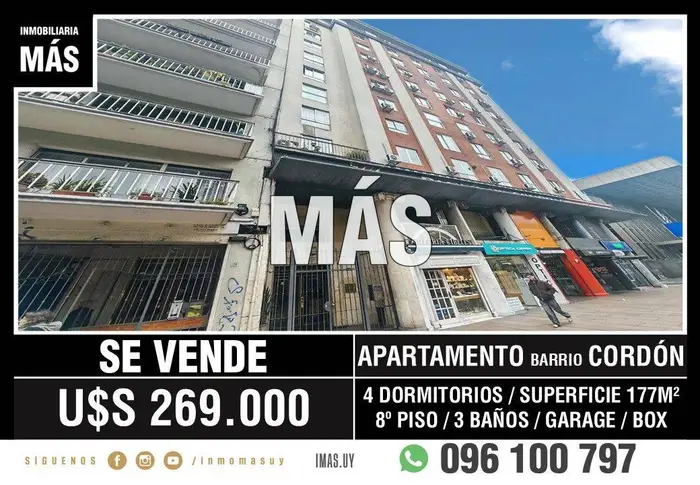 Apartamento Venta Garage Tres Cruces Montevideo iMas.uy MA