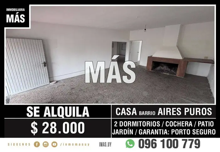Casa Alquiler Cochera Sayago Montevideo iMas.uy MC
