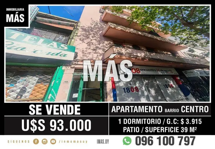 Apartamento Venta Centro Montevideo iMas.uy MA *
