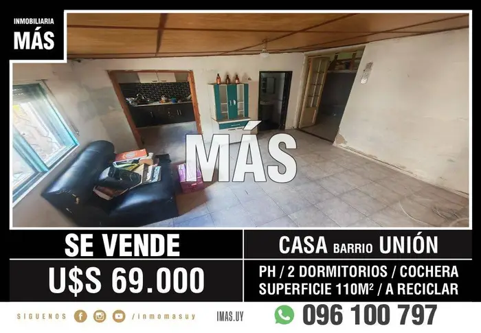 Casa Venta con Cochera Malvín Norte Montevideo iMas.uy MA