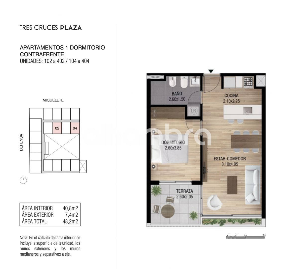 Apartamento en Tres Cruces, propiedad 251749 -Imagen 5