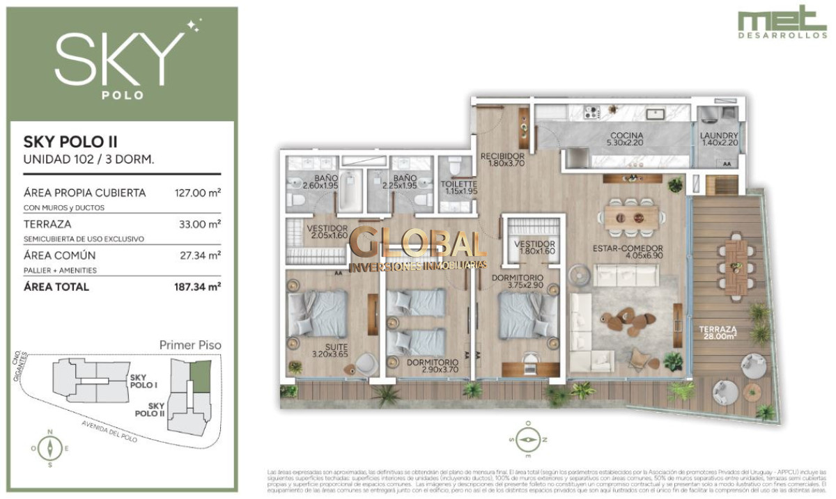 Apartamento en Carrasco Norte, propiedad 269965 -Imagen 8