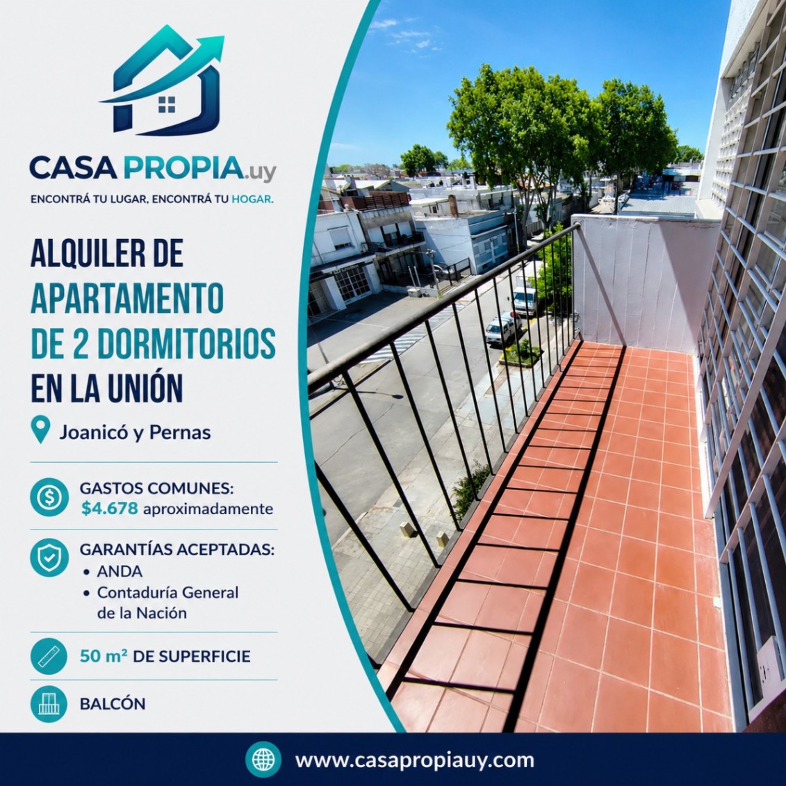 Apartamento en Unión, propiedad 272951 -Imagen 1