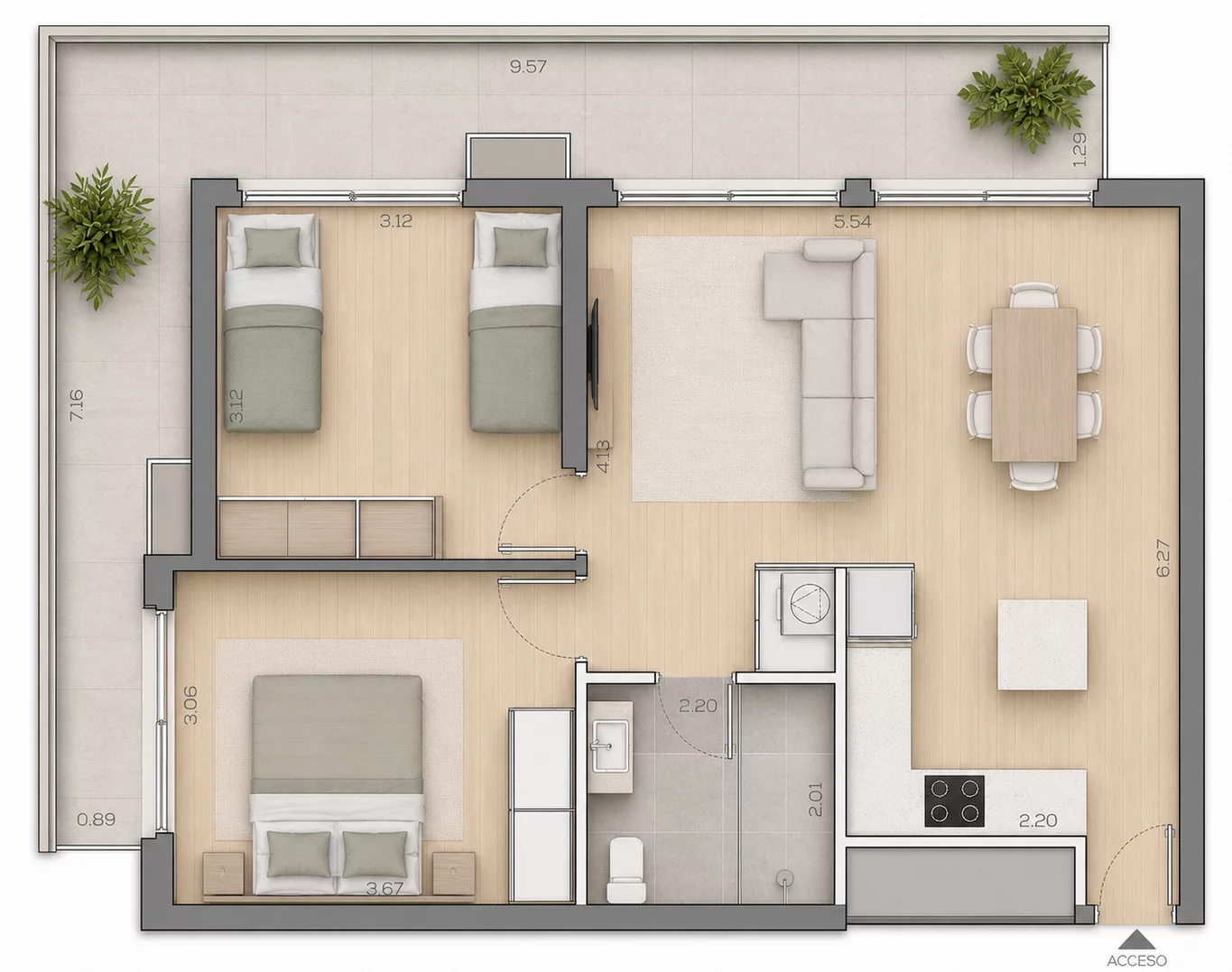 Apartamento en Bella Vista, propiedad 267226 -Imagen 15