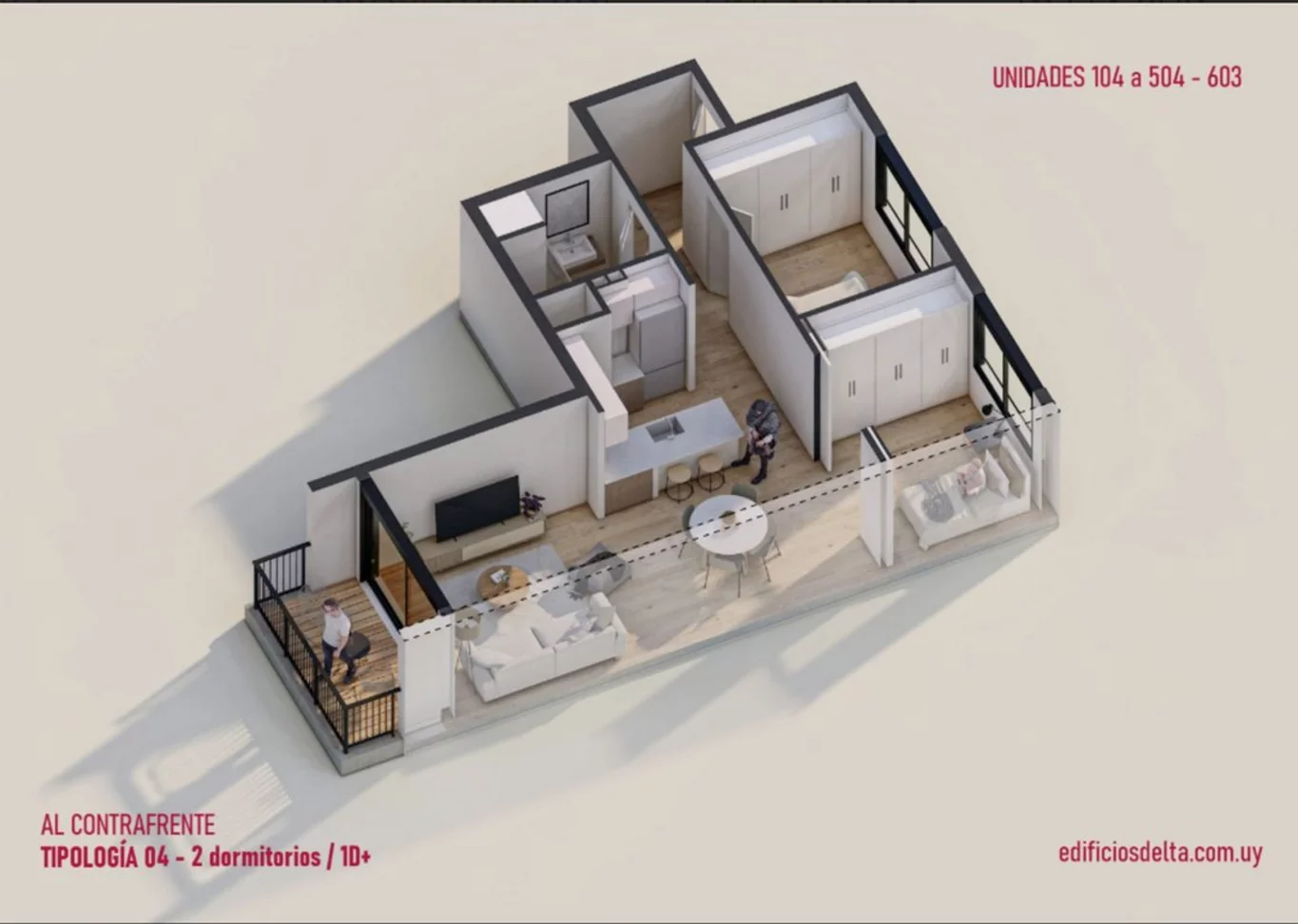 Apartamento en Barrio Sur, propiedad 267714 -Imagen 1