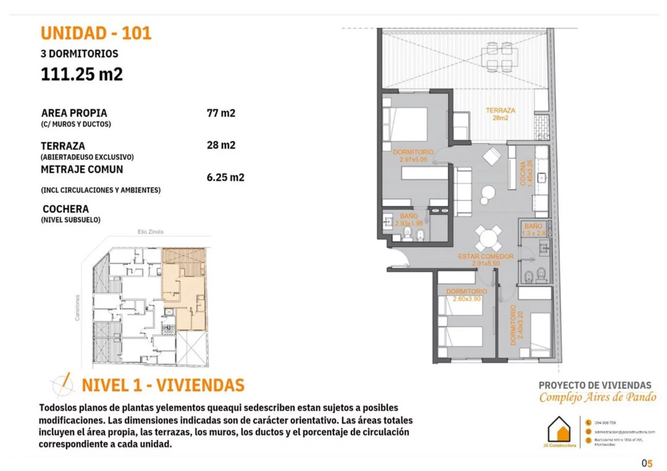 Apartamento en Pando, propiedad 269129 -Imagen 2
