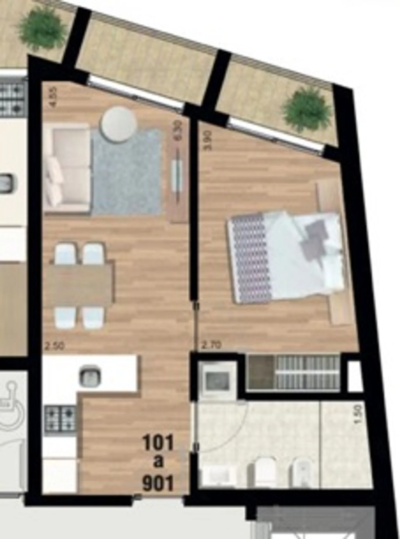 Apartamento en Tres Cruces, propiedad 293855 -Imagen 15
