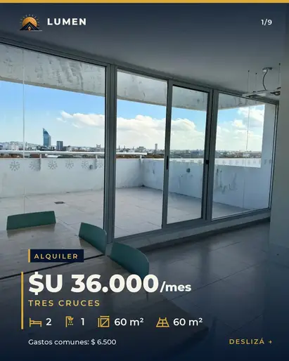 Alquiler Apartamento 2 dormitorios Nostrum Plaza