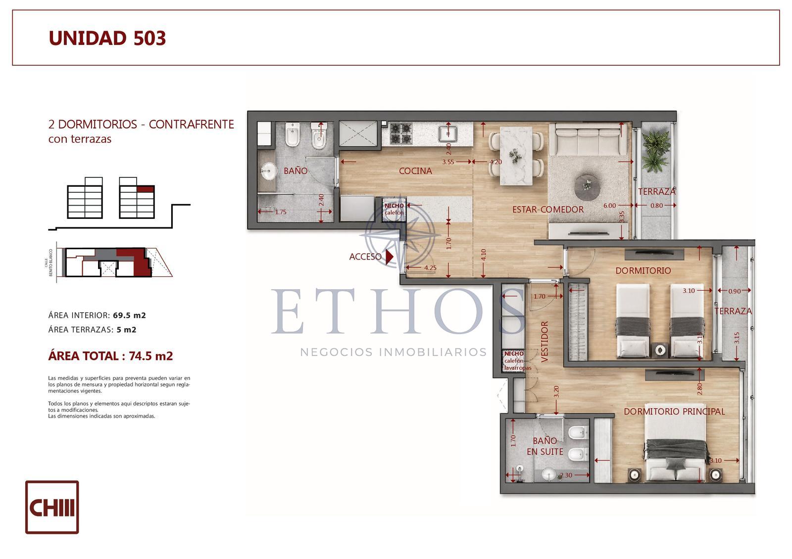 Apartamento en Pocitos, propiedad 273876 -Imagen 1