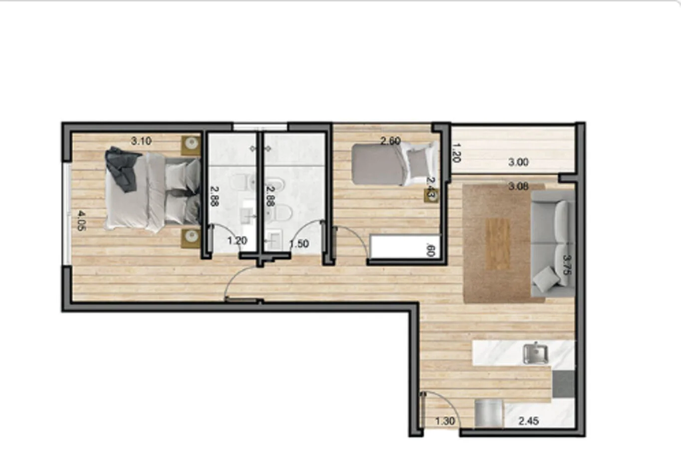 Apartamento en Malvín, propiedad 287316 -Imagen 3