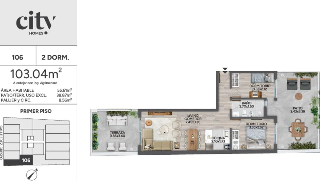 Apartamento en Cordón, propiedad 292779 -Imagen 7