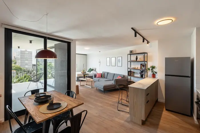 Alquiler de loft con muebles y parrillero en Pocitos