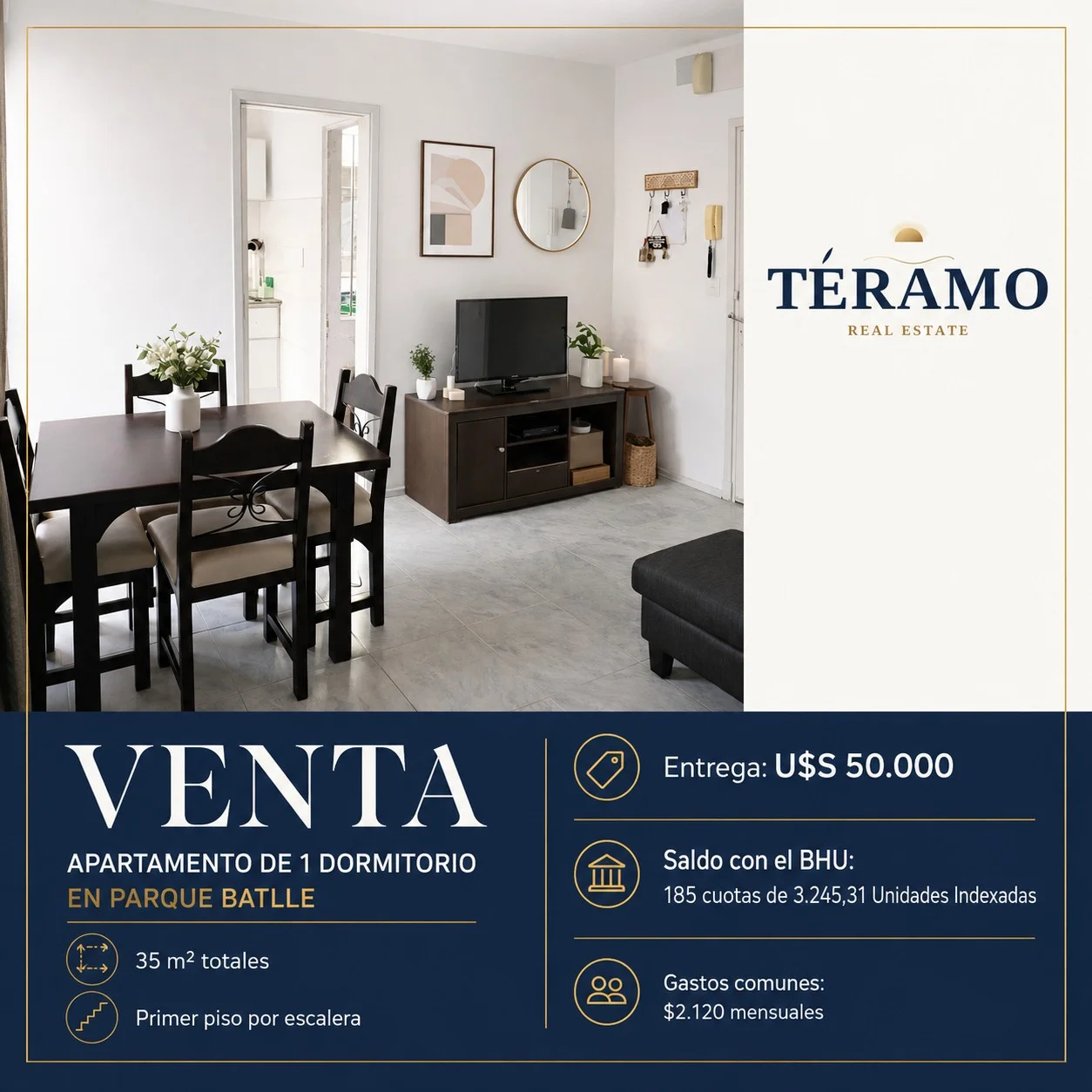 Apartamento en Parque Batlle, propiedad 287547 -Imagen 1
