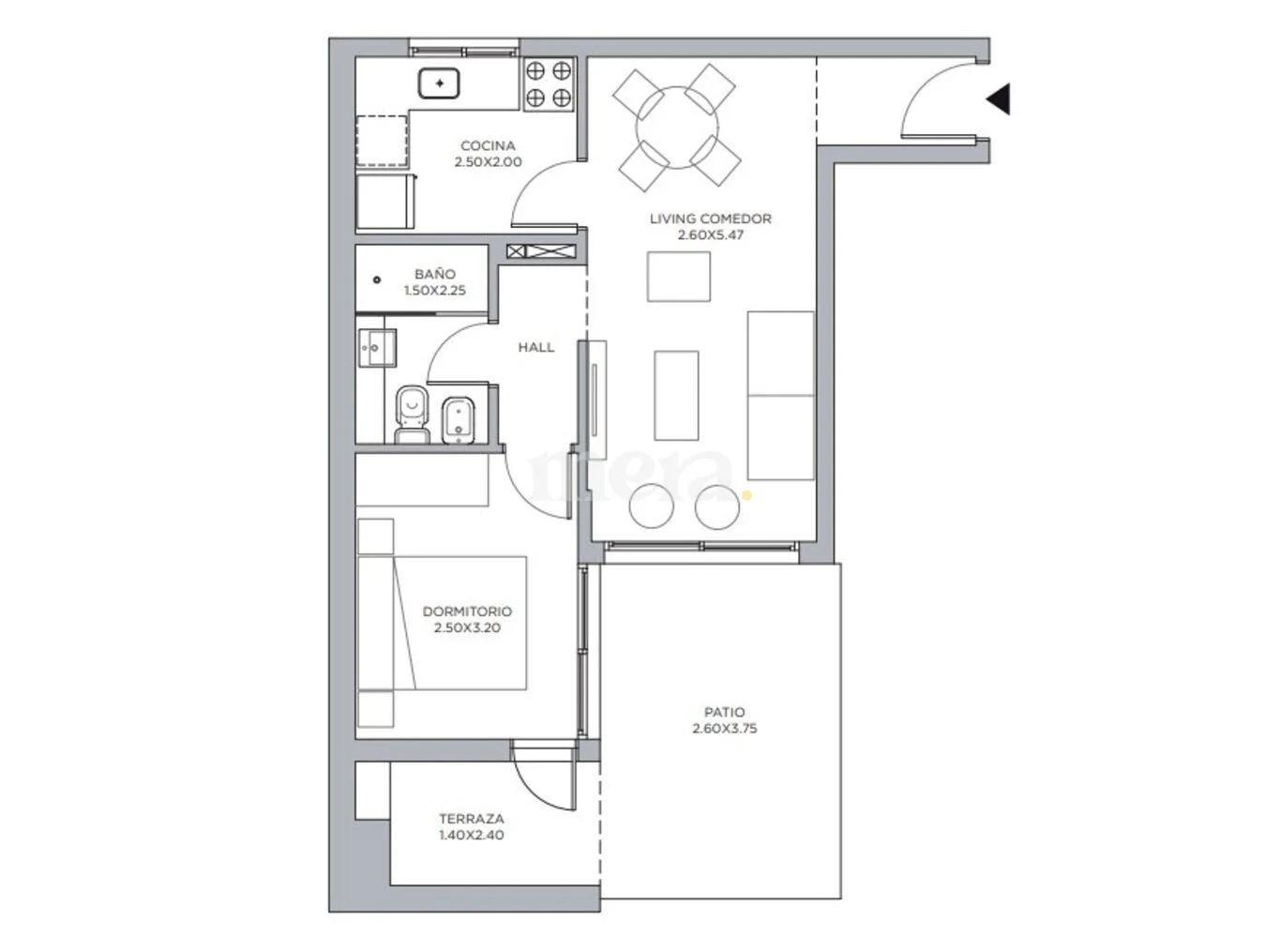 Apartamento en Cordón Sur, propiedad 295181 -Imagen 4