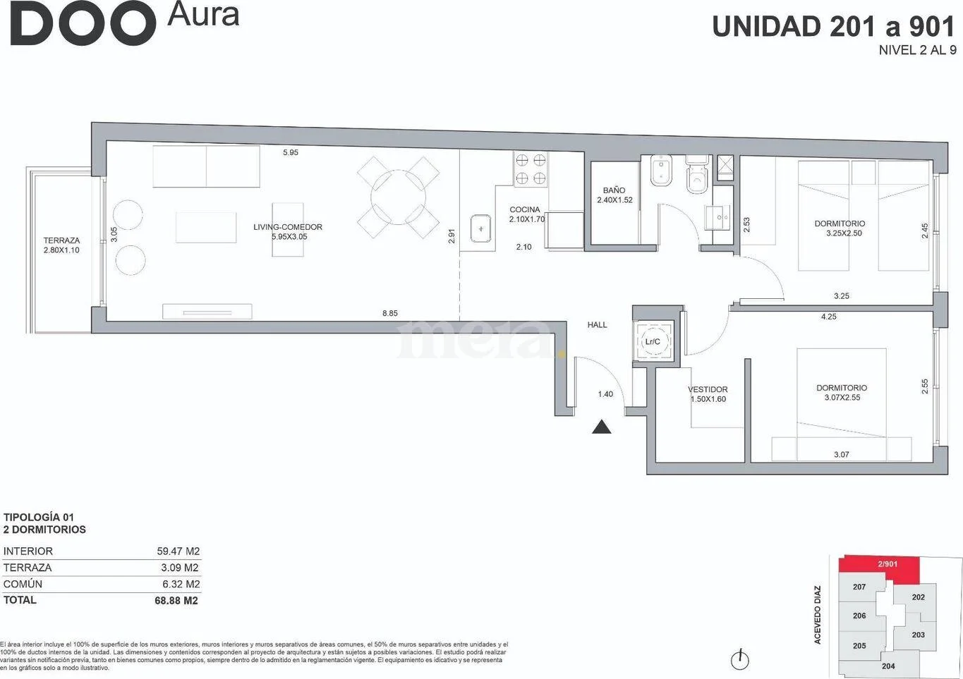 Apartamento en Cordón Sur, propiedad 295198 -Imagen 4