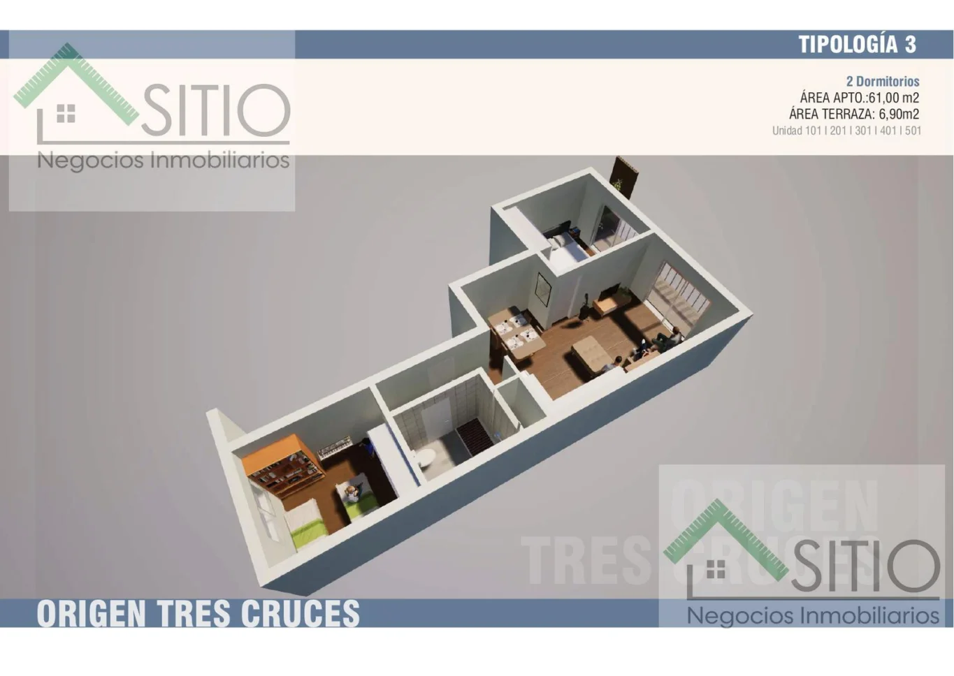 Apartamento en Tres Cruces, propiedad 296324 -Imagen 13