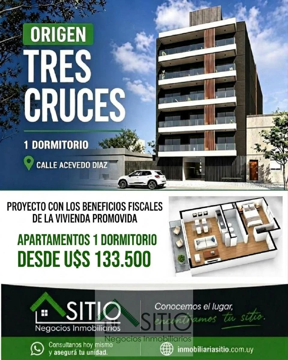 Apartamento en Tres Cruces, propiedad 296324 -Imagen 7