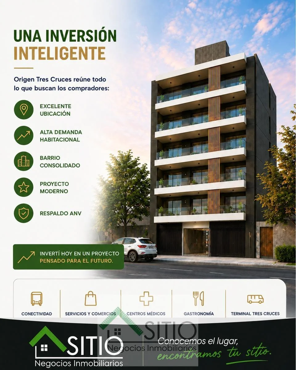 Apartamento en Tres Cruces, propiedad 296347 -Imagen 5