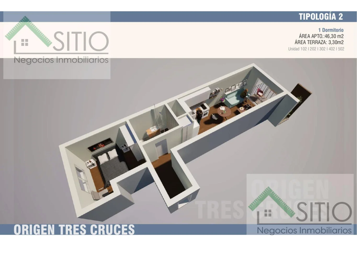 Apartamento en Tres Cruces, propiedad 300895 -Imagen 11