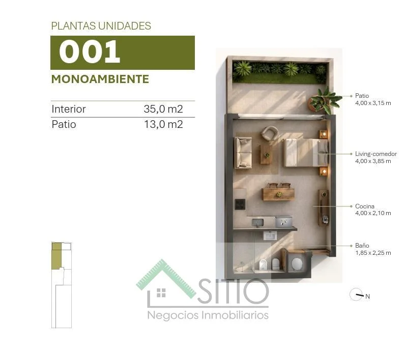 Apartamento en Tres Cruces, propiedad 301252 -Imagen 10